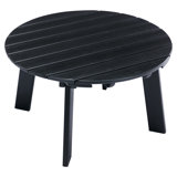 Round High-Density Polyethylene (HDPE) Outdoor Coffee Table