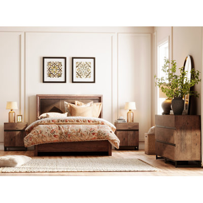 Lirah 3-Piece Dresser And Nightstand Set, 63 Inches Dresser With 6 Drawers, 2 Nightstand With 2 Drawer And Cabinet For Bedroom, Bedroom Furniture Set, by Latitude Run