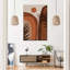Abstrait terre cuite sur toile-1048682805