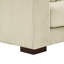 Canapé modulaire en velours côtelé double avec 3 sièges réglables en velours côtelé beige et coussins d'assise surdimensionnés -