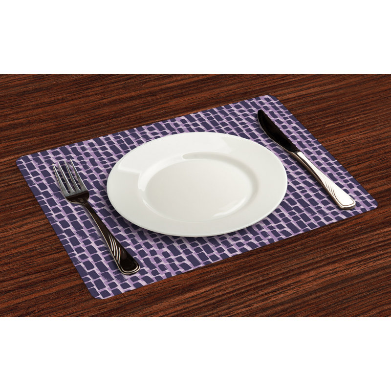 Polyester Geometric Rectangle Placemat