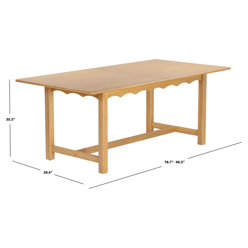 Rhylee Extendable Dining Table, Natural