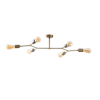 Lustre linéaire 6 lumières