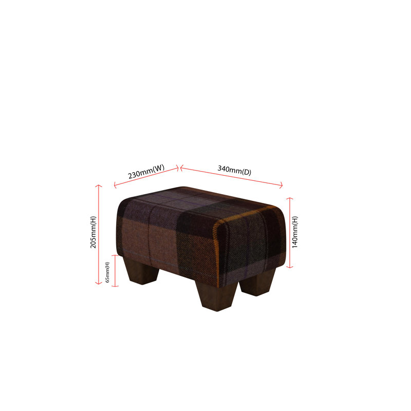 Manufactured Wood Accent Stool, Mahogany