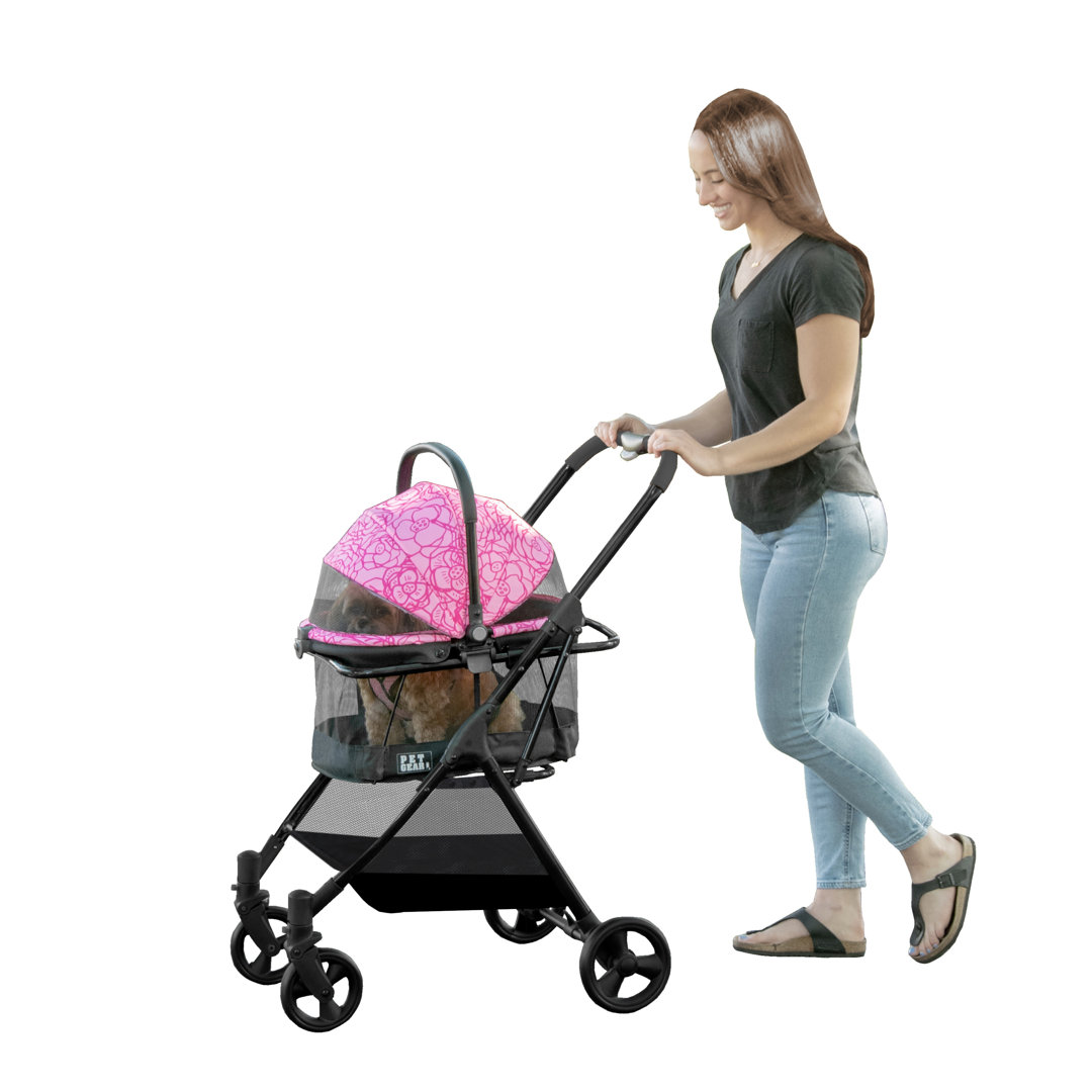 Foldable Pet Stroller with Pet Gear