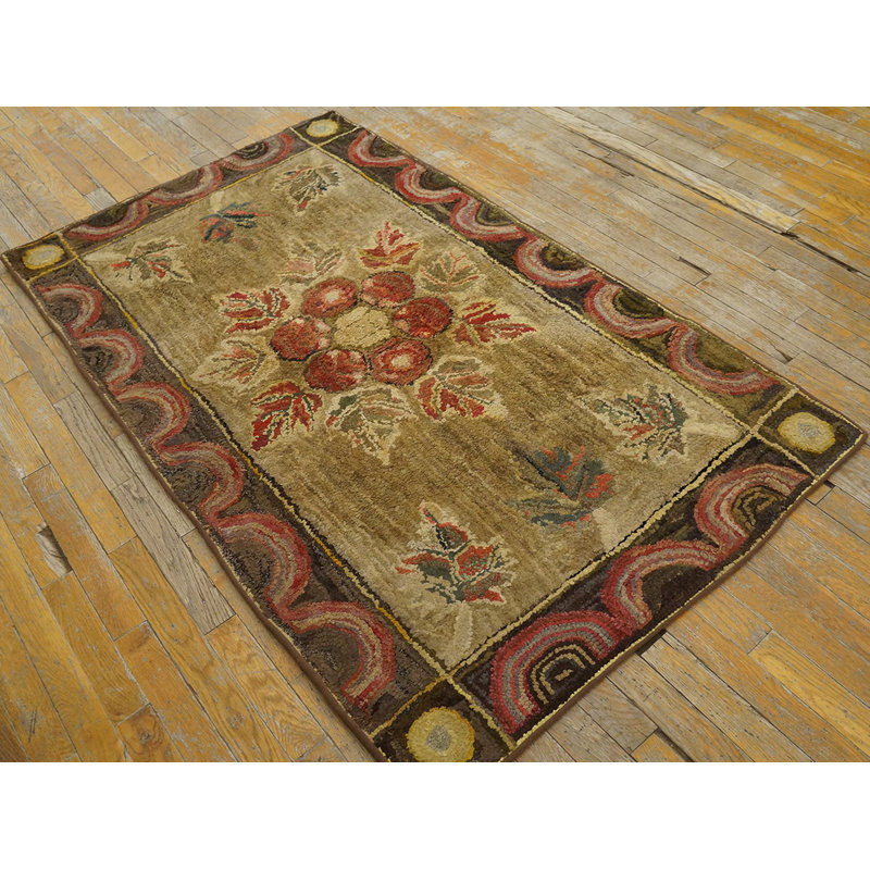 Tapis crocheté floral