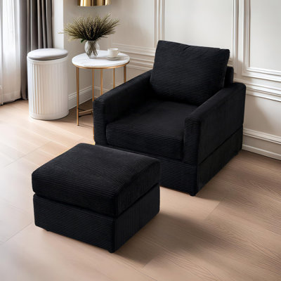 32-Inch Classic Corduroy Lounge Sofa