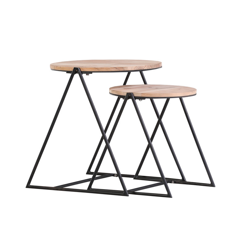 Magnolia Solid Wood Frame Nesting Tables