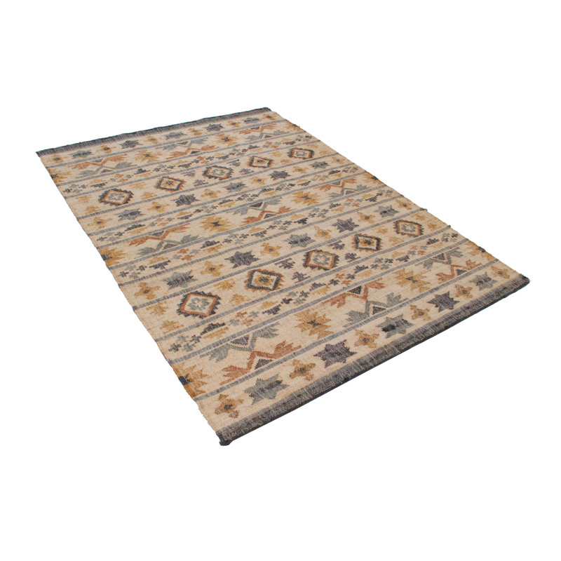 Shuler Rectangle Ikat Hand Woven Area Rug, Rectangle 160 x 230cm