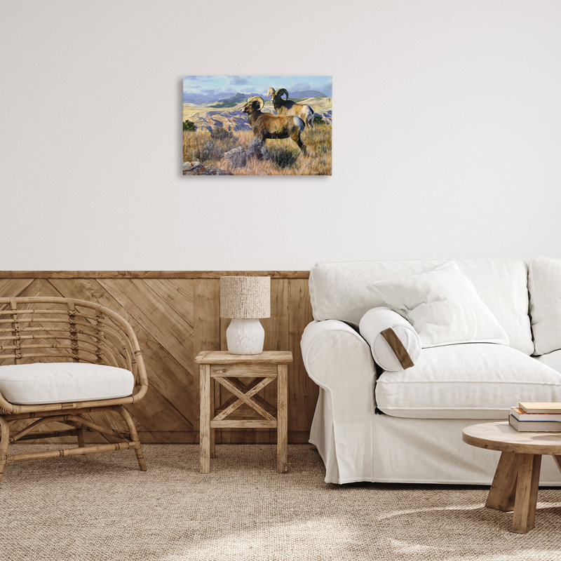  «Wild Rams Torrey Canyon», art mural sur toile par Mark Kelso, H 16 po x l 24 po