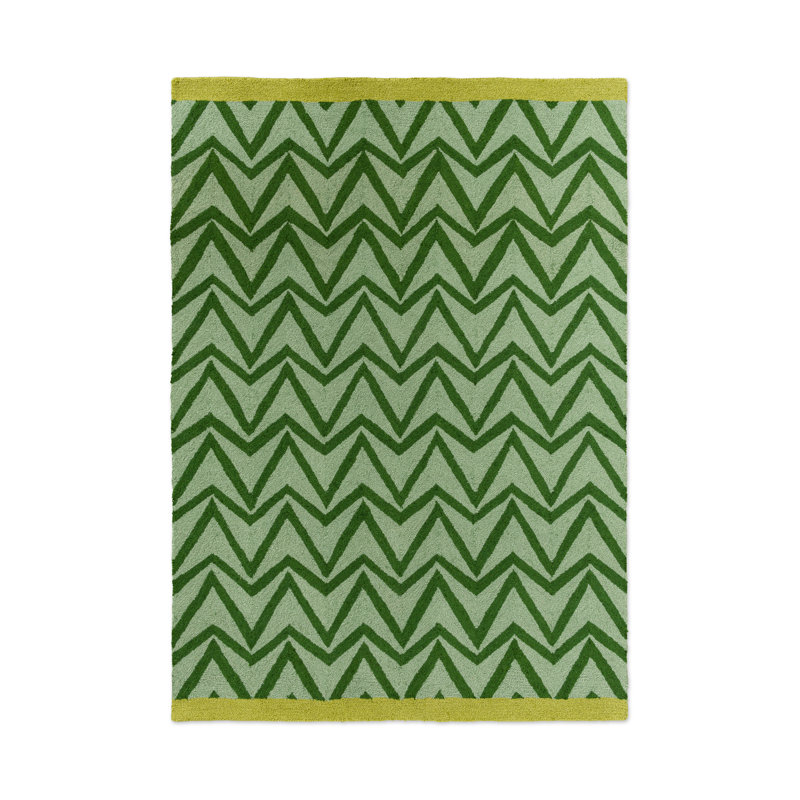 Tapis Dhurrie, Rectangle 4 pi 7 po x 6 pi 6 po