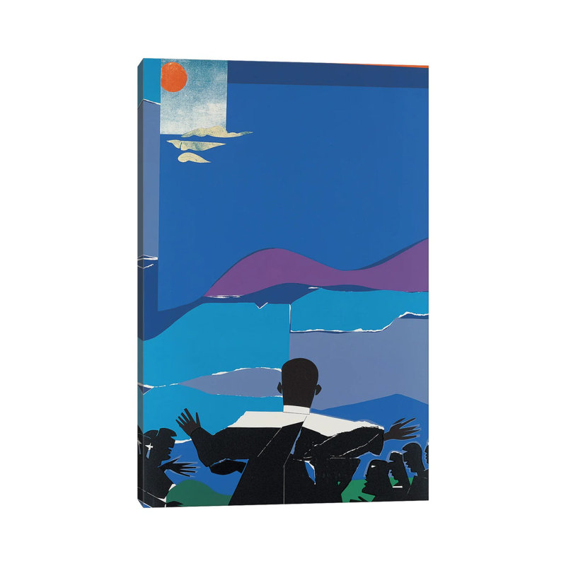 MLK Mountaintop by Romare Bearden - Wrapped Canvas Gallery-Wrapped Canvas Giclée, 66.04 cm H x 45.72 cm W