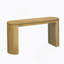 Curved Design Console Table With Unique Vertical Stripe Design ,Suitable-1588462398