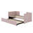 Upholstered Daybed With Pop Up Trundle-1281069976