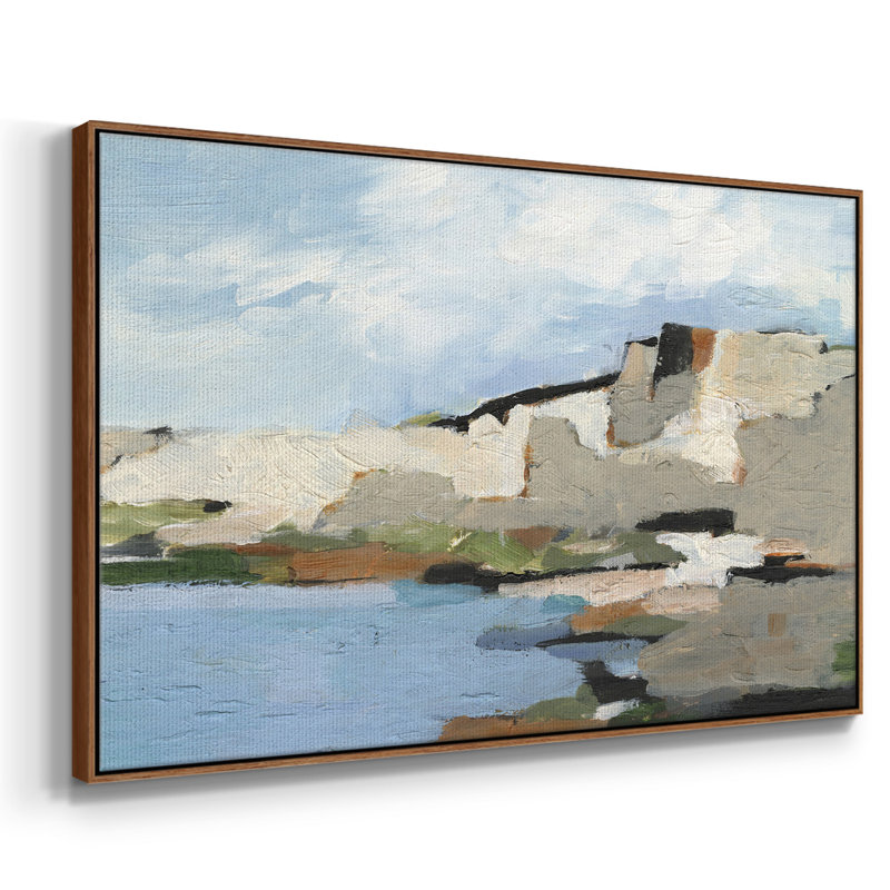 White Rock Cliff II, reproduction d'art sur toile, Noyer, H 25 po x l 37 po x P 2 po