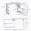 Bureau en L avec tablettes de rangement-895004952