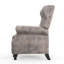 Fauteuil inclinable avec accoudoirs roulés gris brun Accents