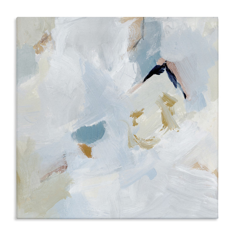 «Soft Subtle Abstraction Floater», art mural sur toile par Victoria Barnes, H 36 po x l 36 po x P 1,5 po