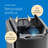 hOmeLabs Robust 13 Gallon Kitchen Trash Can, Retractable Sensor Butterfly Lid, Maximizing Space, Easy to Clean, Battery-Powered with Batteries Included - Dark Stainless Steel