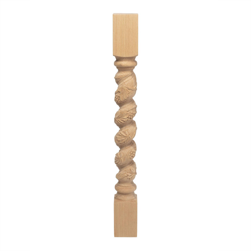 Pied pour îlot de cuisine Osterberg, H 35,25 po x l 3,75 po x P 3,75 po, Chêne