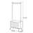 Durable Coat Rack with Wheels Storage Cabinet