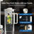 Countertop Reverse Osmosis Water Filter System 8-Stage Purification With Remineralization And TDS & Filter Life Monitor, 3:1 Pure To Drain, WFM3, White-121501448