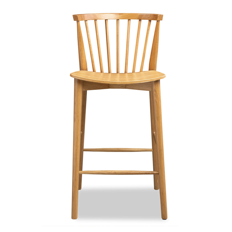 Tybee 25'' Solid Wood Counter Stool, Oak