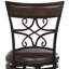 Cirrus Swivel Upholstered Counter Stool with Metal Frame-1039996497