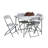 36'' Square Folding Table with 4 Chairs