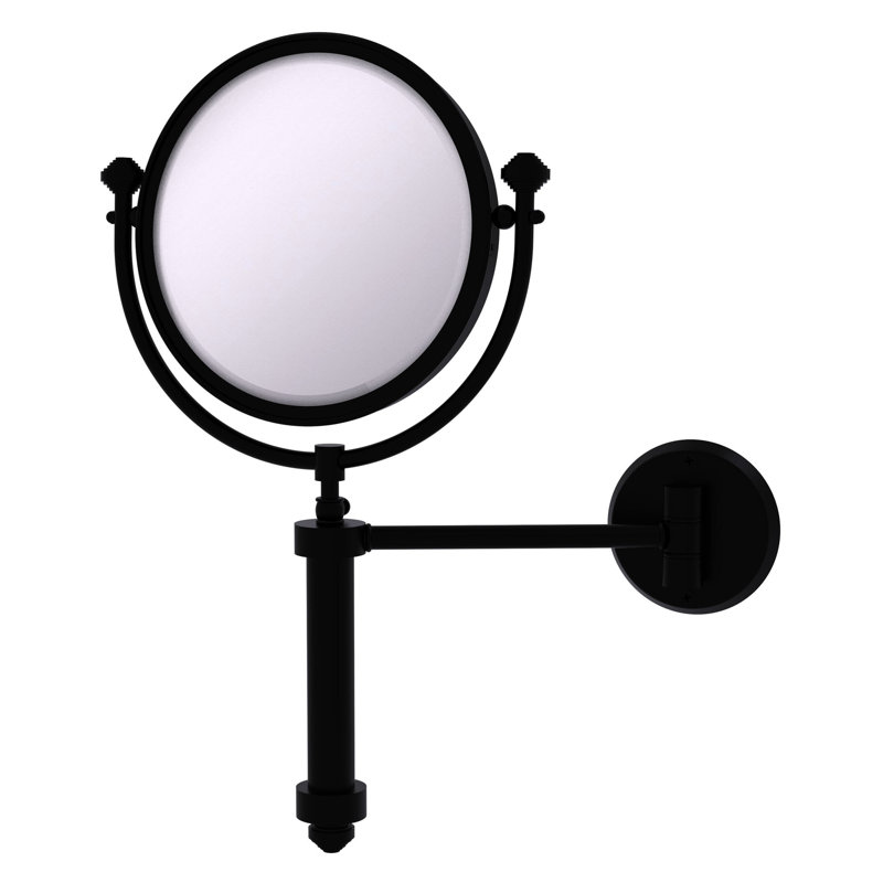 Southbeach Metal Wall Mirror, 4x, Matte Black