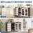 55-Inch Sideboard Buffet Cabinet with Adjustable Shelves, Drawers, and Glass Doors-22021130