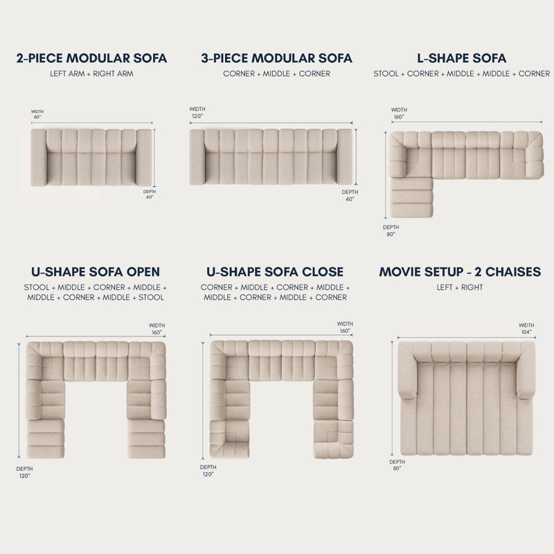 Composant de coin modulaire Passabe, Blanc alpin