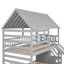 Lit superposé simple peu encombrant avec lit gigogne, structure en bois, design moderne pour la famille