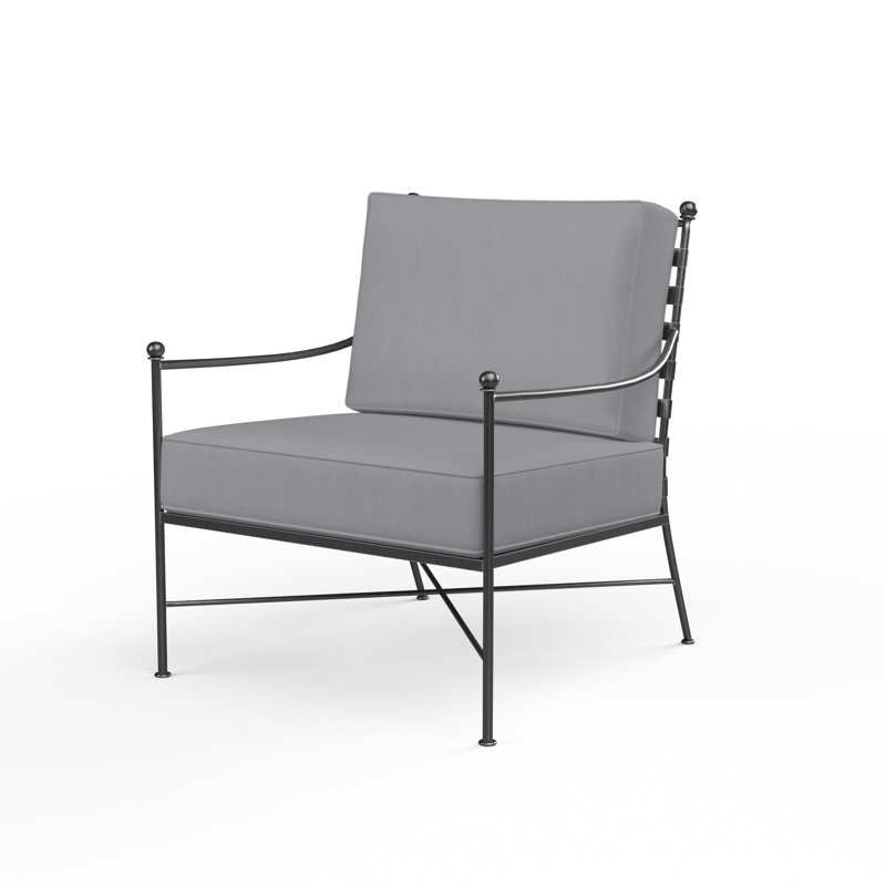Provence Outdoor Lounge Chair, Canvas Granite Sunbrella® Canvas