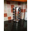 Freestanding Stainless Steel Spice Jar & Rack Set