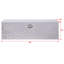 Boîte à outils en aluminium 48 pouces, boîte à outils pour camion robuste, boîte à outils de rangement pour remorque extérieure, organisateur de rangement pour véhicule récréatif, coffre inférieur avec clés de verrouillage, argent 48 x 15 x 15 pouces