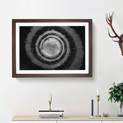 Spiral to the Sky in Abstract - Framed Print
