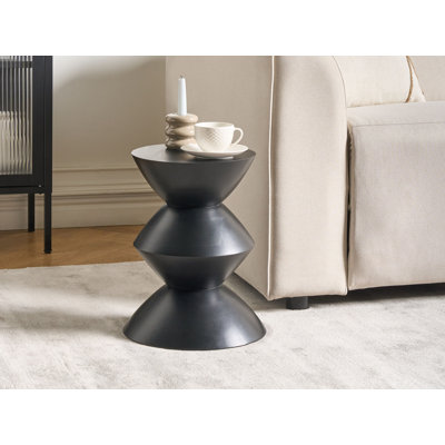 Mango Wood Side Table Black Correan