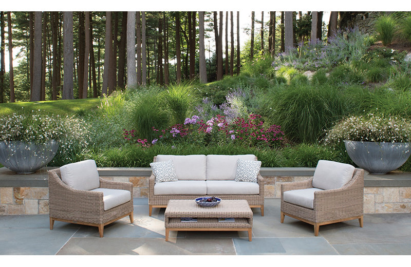 Frances Outdoor 3 - Seat Patio Sofa, Demo Putty, Frances Willow