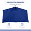 Parasol de balcon extérieur demi-parasol 8 pi-1252191306