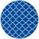 Stahl Hand Woven Flat Weave Wool/Cotton Geometric Rug in Blue/White