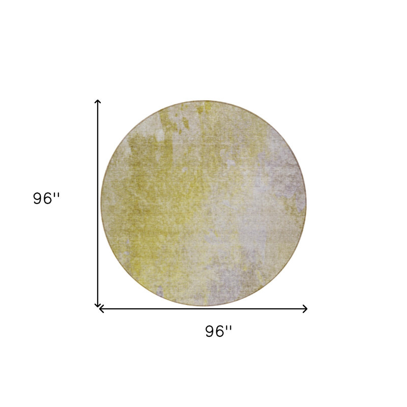 Tapis extérieur rond lavable antidérapant 8 pi