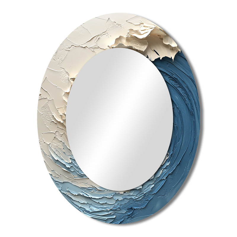 Miroir mural blanc, 43 po x 33 po