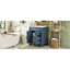 Meuble-lavabo 24 po avec lavabo en céramique, rangement intelligent pour les petites salles de bain, 2 tiroirs, tablette réglable, lavabo