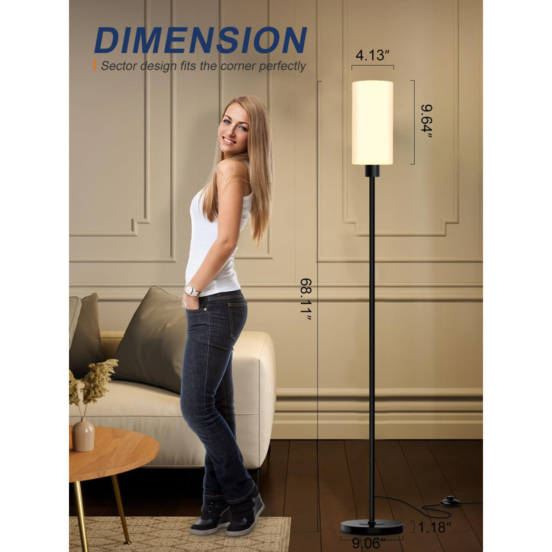 Campeaux 68'' Traditional Floor Lamp