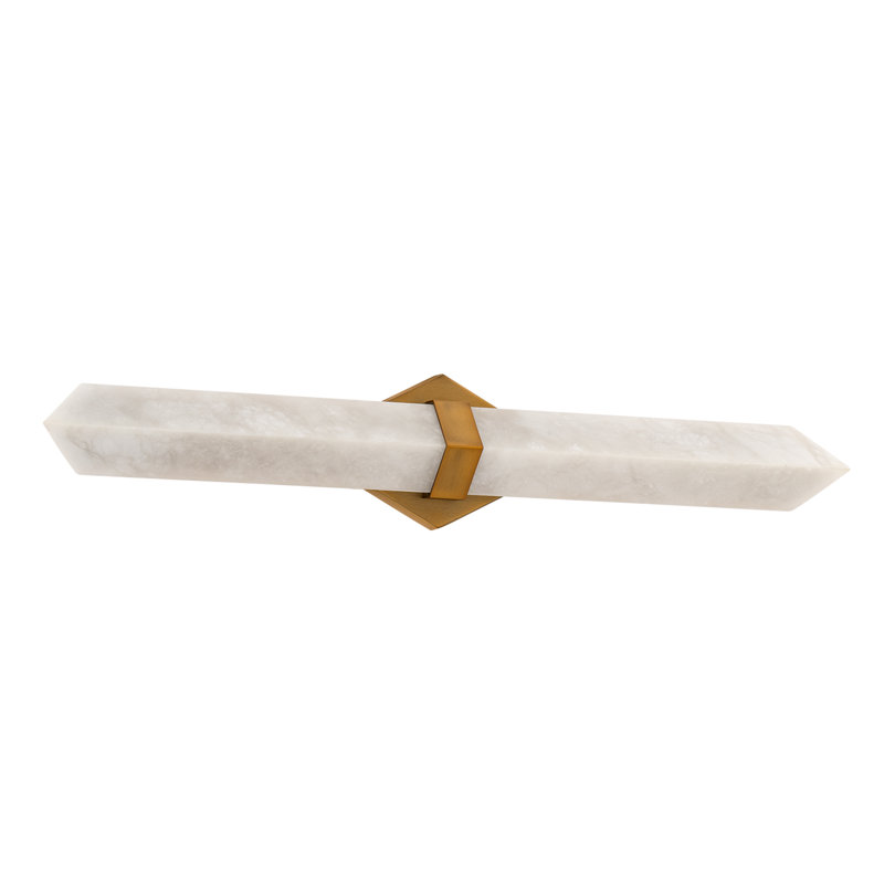 Javelin Dimmable LED Bath Bar, Aged Brass