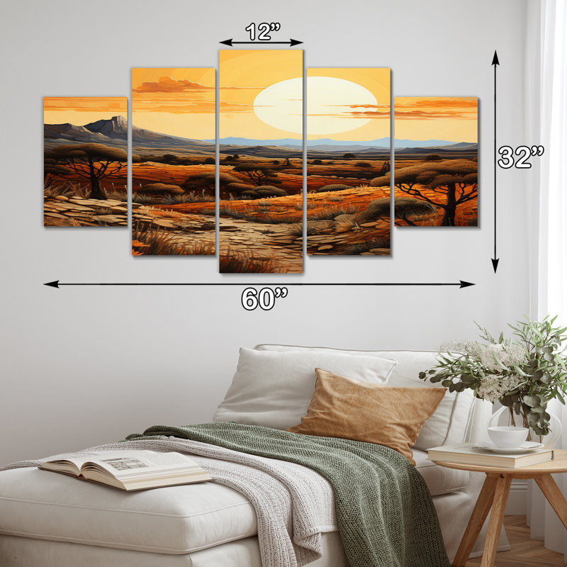 Canyon Mirage IV - Landscapes Metal Wall Art Prints Set