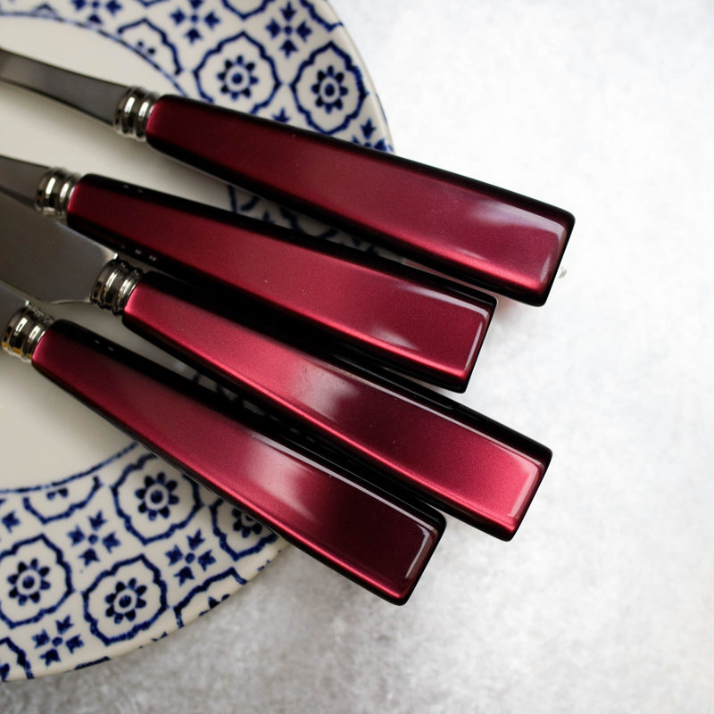 Sabre Paris - 24 Pieces Cutlery Set Icône, Red