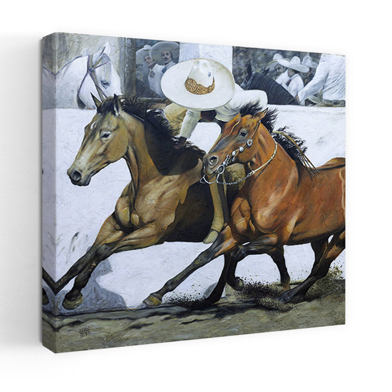 Art contemporain cheval contemporain, H 24 po x l 24 po
