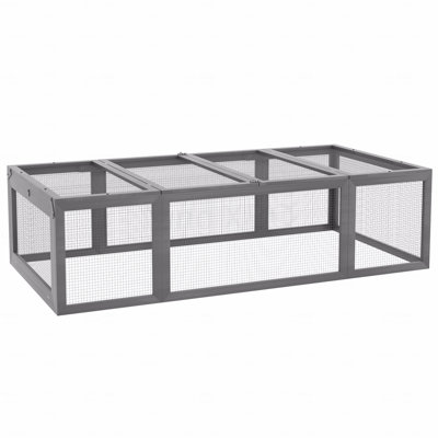 Large Wooden Rabbit Hutch Bunny Hutch Small Animal Habitat Enclosure Outdoor Run And Lockable Doors